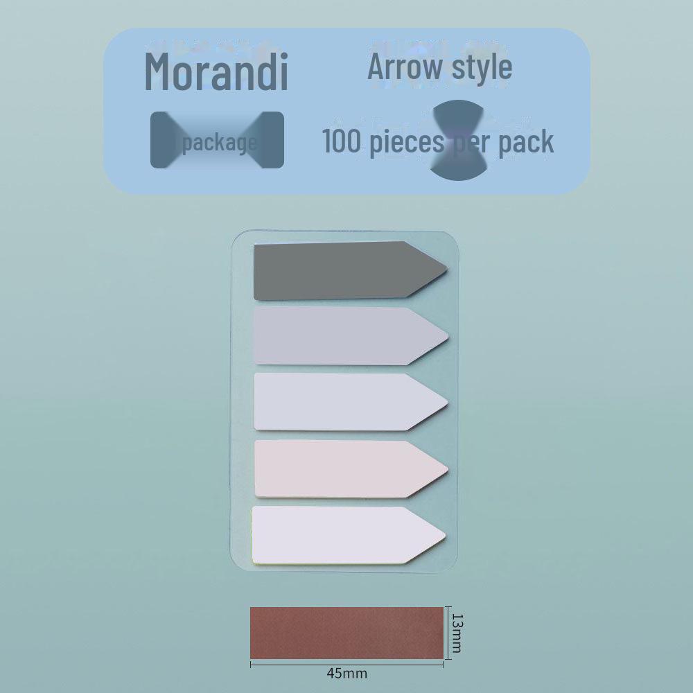Прозрачные наклейки Morandi PET Index - Серия Vanilla Autumn, самоклеящиеся заметки и маркеры для записей