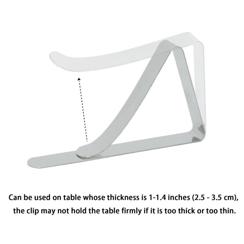 Зажимы для скатертей из нержавеющей стали Держатели для скатертей Зажимы для вечеринок на открытом воздухе Кухня Столовая Бар Текстиль Скатерти