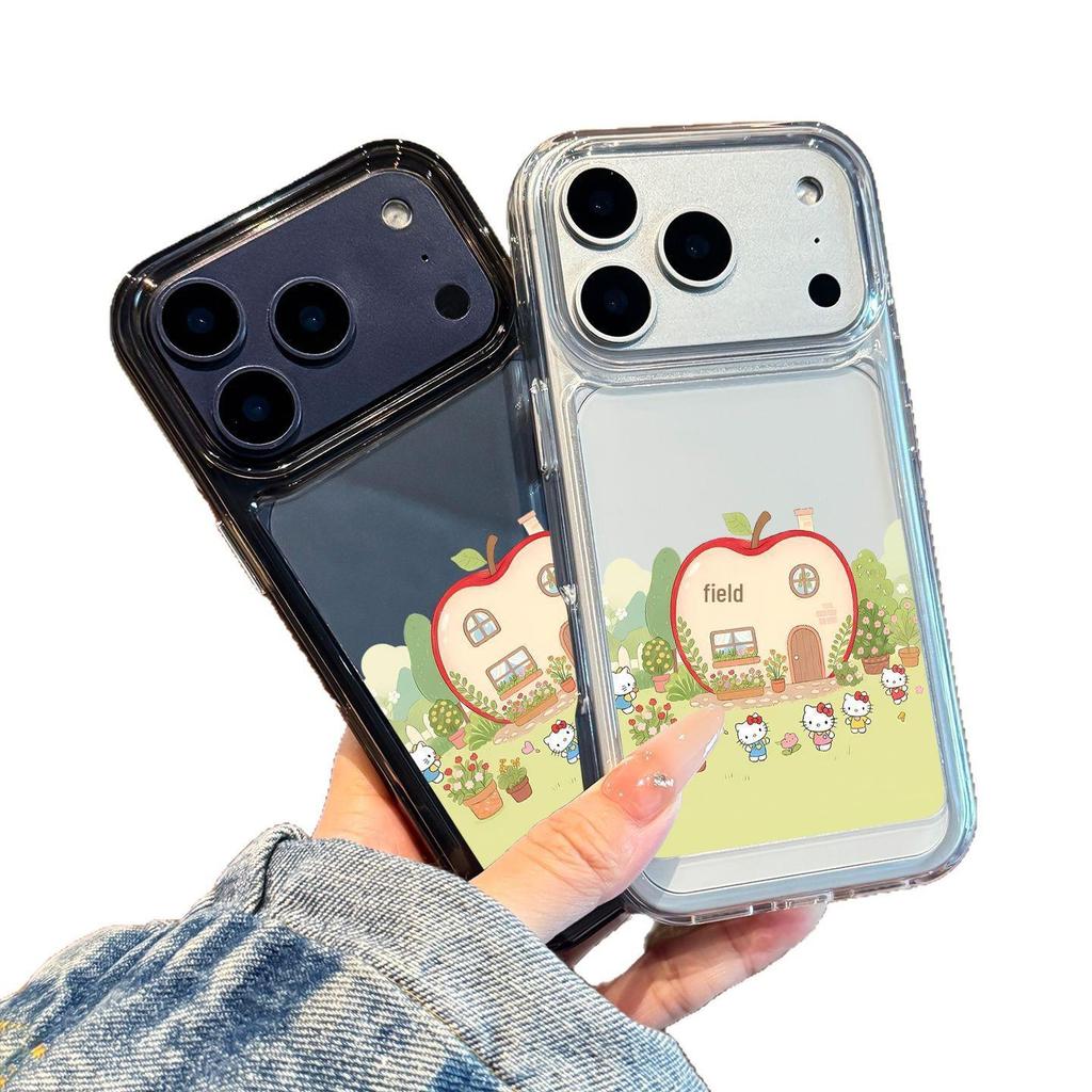 Высококачественный чехол для телефона в виде домика для кошки для Apple 17 Pro Max и iPhone 16 Pro - Полное покрытие, Премиальное качество