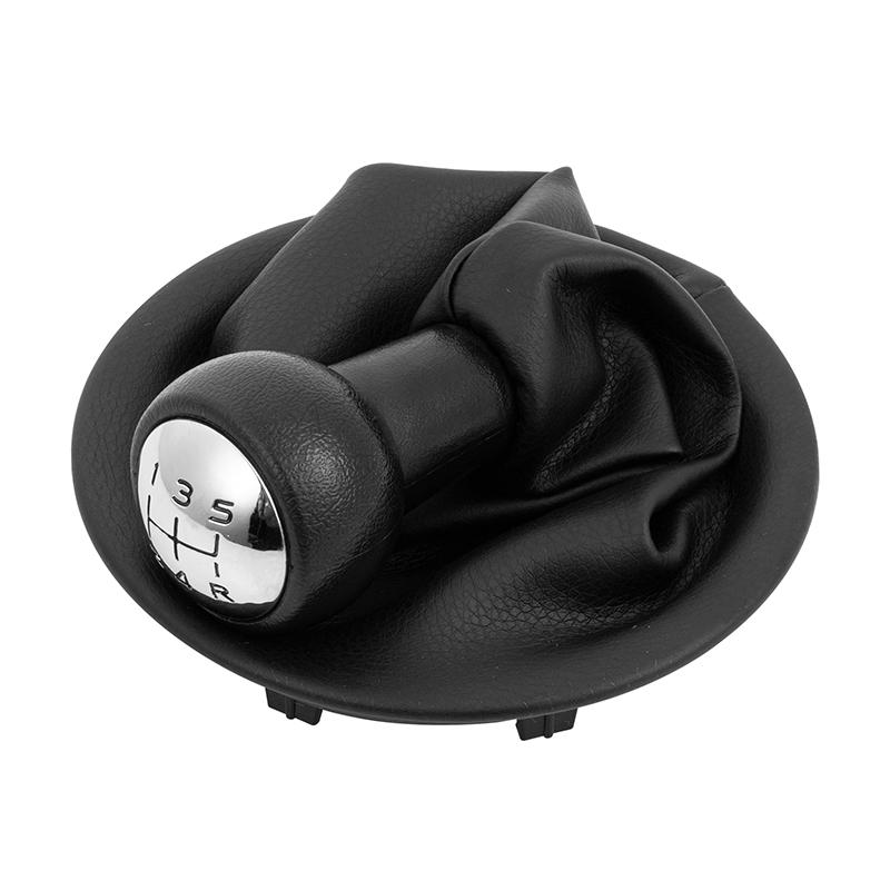 5 Speed Gear Shift Knob+Gaiter For Citroen Berlingo III For Peugeot Partner 2008- PU Leather Car Interior Accessories