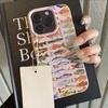 Милый Узор 'Косяк Рыб' Личи Мягкий Чехол Для Телефона Для iPhone 17 16 15 14 13 12 11 Pro Max Air 15 16 Plus X XR XS Ударопрочный Чехол