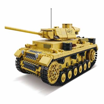 Военные Немецкие Оружие Строительные Блоки Танк Panzer III Maus Строительные Блоки Танки WW2 Кирпичи Дети Детские Игрушки Подарки