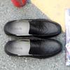 Casual Leather Shoes Men's Soft Bottom Non-slip Loafer Lazy Shoes Driving Shoes Middle-aged and Elderly Dad Shoes