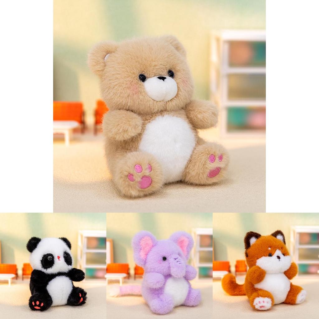 Плюшевая игрушка Пингвин Медведь Кролик из коротковорсовой мягкой ткани для детей и коллекционеров