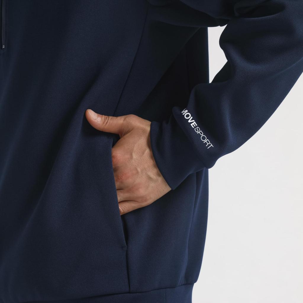 Descente Golf Эксклюзивная для Amazon Куртка с молнией до середины, Блузон, Влагоотводящая, Эластичная, Защита от УФ-лучей, Легко двигаться, ST4FSWZ0MB [Move Sports] (UPF50+)