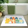 Pokemon Mermaid Characters Print Doormat Anti-slip Absorbent Floor Mat for Home Entrance Bedroom Living Room Decor