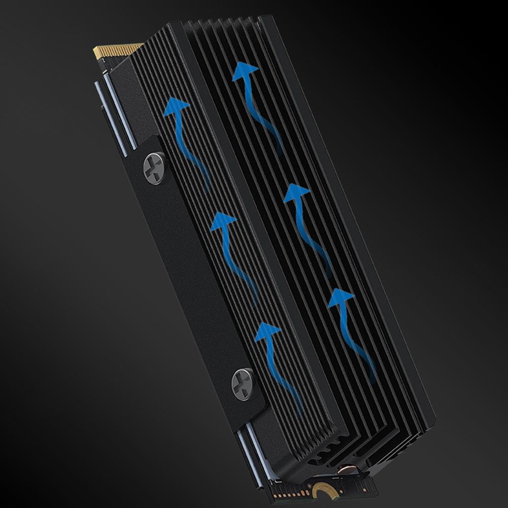 Радиатор M.2 SSD с термопрокладкой из силикона Кулер M.2 SSD Радиатор твердотельного накопителя для M.2 NVMe 2280 SSD