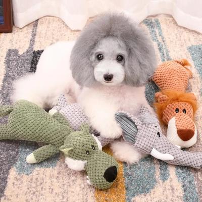 Игрушка для собак больших пород, симпатичная плюшевая пищащая мягкая игрушка из флиса, прочная жевательная милая мягкая игрушка, игрушка для моляров для домашних животных, аксессуары для собак
