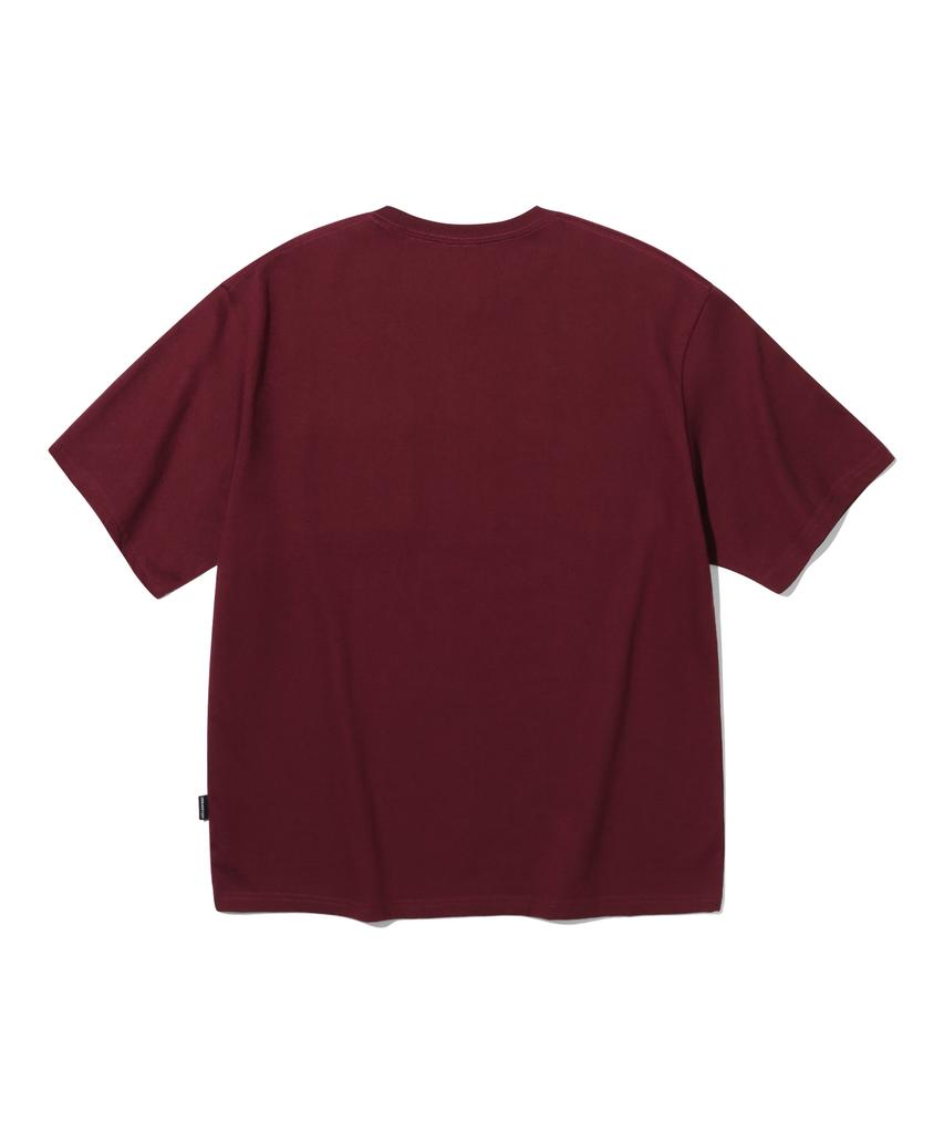 URBANSTOFF Укороченная футболка-короб (Бордовый)