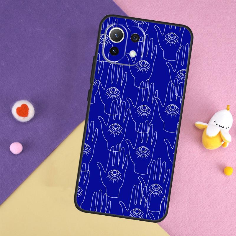 Синий чехол 'Сглаз' для Xiaomi 14T 11T 12T 13T Pro 13 14 15 Ultra POCO X7 Pro X3 X5 X6 F5 F6 M6 Pro