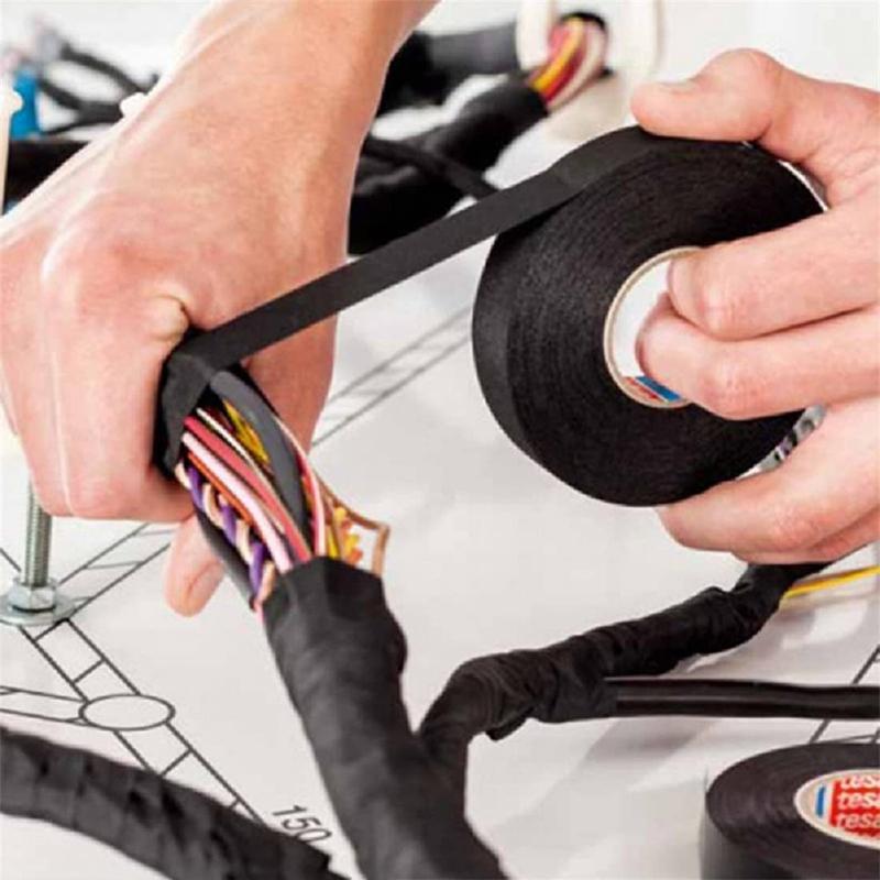 Изоляционная лента Термостойкая лента для жгутов Клейкая тканевая лента Водонепроницаемая лента Изоляционная автомобильная тканевая лента