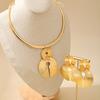 Модный комплект ювелирных изделий ожерелье серьги для женщин дамы