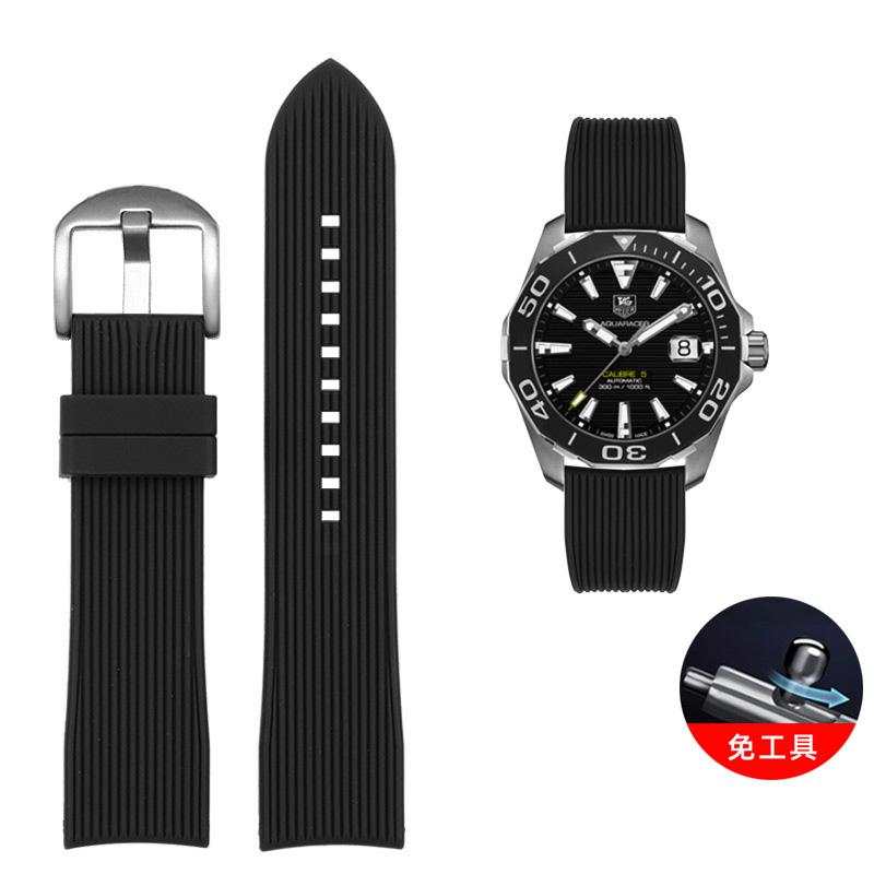 Классический ремешок для часов Arc Mouth 22 мм 20 мм для Mido Casio EFR-303 ECB900 Citizen Longines Omega резиновый силиконовый ремешок для часов водонепроницаемый