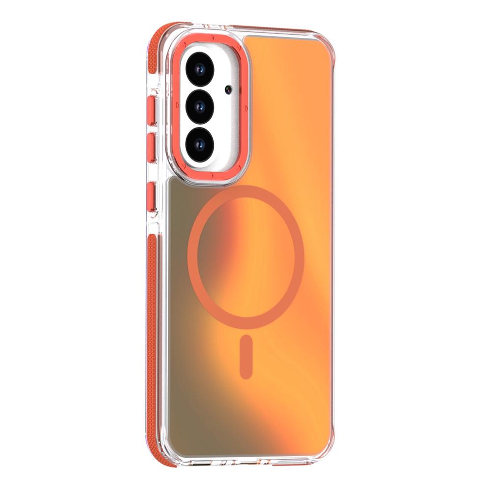 For Samsung Galaxy A55 5G Case Compatible with MagSafe Color Changing TPU Acrylic Phone Back Cover