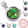 925 Sterling Silver Pendant Women Gemstone Handmade Jewelry Easter Gift Blue Green Purple Copper Turquoise Pearl Lapis Mother Of Pearl Fashion