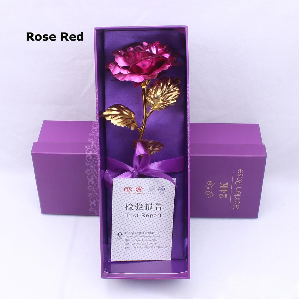 НОВАЯ позолоченная роза, украшение для дома, искусственный цветок, рождественские подарки, День Святого Валентина