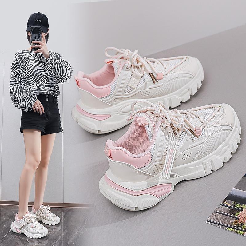 Women's Shoes Thick-soled Dad Shoes New Versatile and Breathable Casual Shoes Running Sports Shoes
