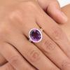 Amethyst Gemstone 925 Stamped Silver Jewelry Handmade Ring For Anniversary Gift RR-28-5