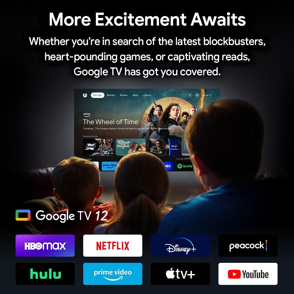 RockTek GB1 Google TV 12 Dongle Netflix & Google Certified 2G 16G DDR4 Realtek1315C Support Dolby Atmos Vision 2T2R Wifi Mini Box