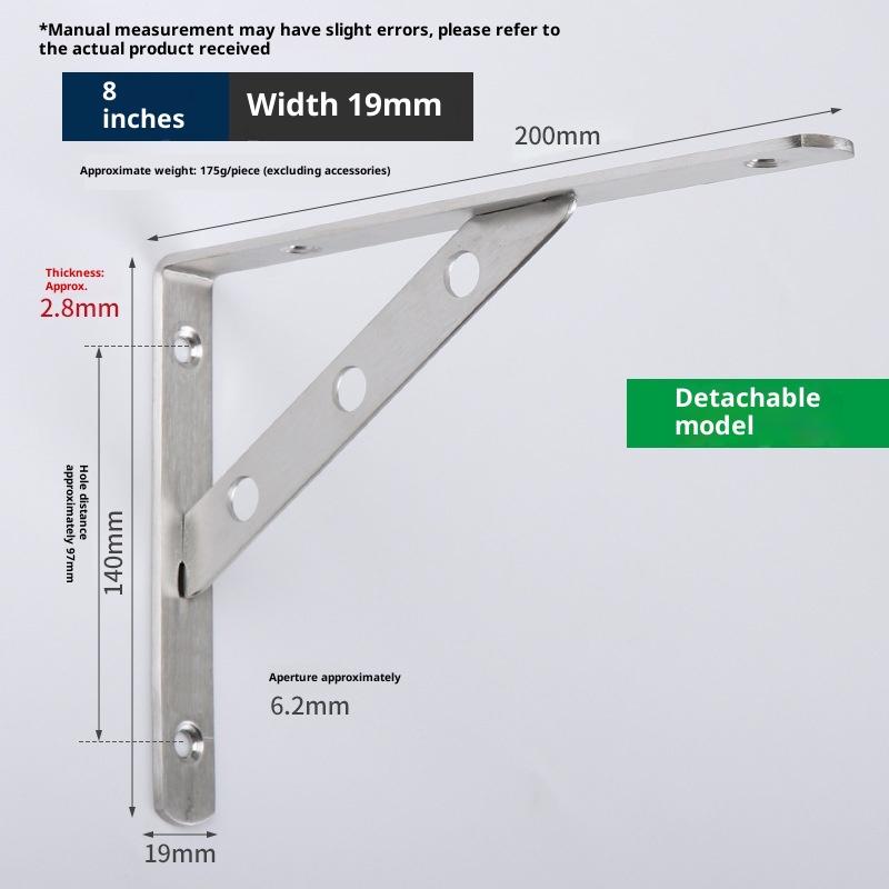 2Pcs Stainless Steel L Type Bracket Angle Bracket Heavy Duty For Wall Angle Bracket