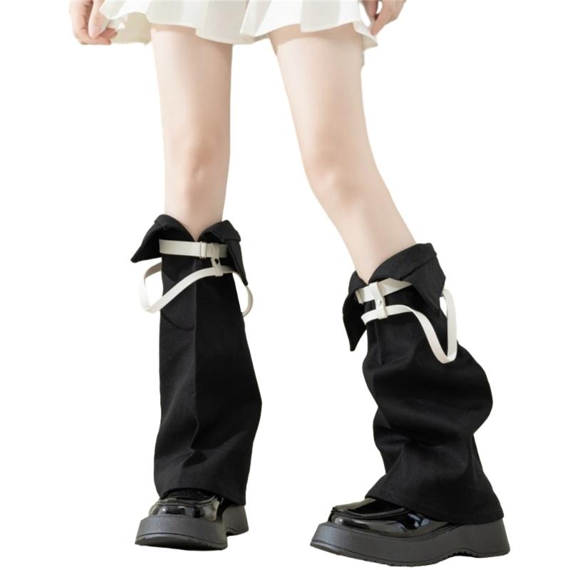 Subculture Leg Warmers for Women Girls Y2K Leg Warmer Sweet Cool Long Socks Gothic Harajuku Leg Cover Knee High Socks