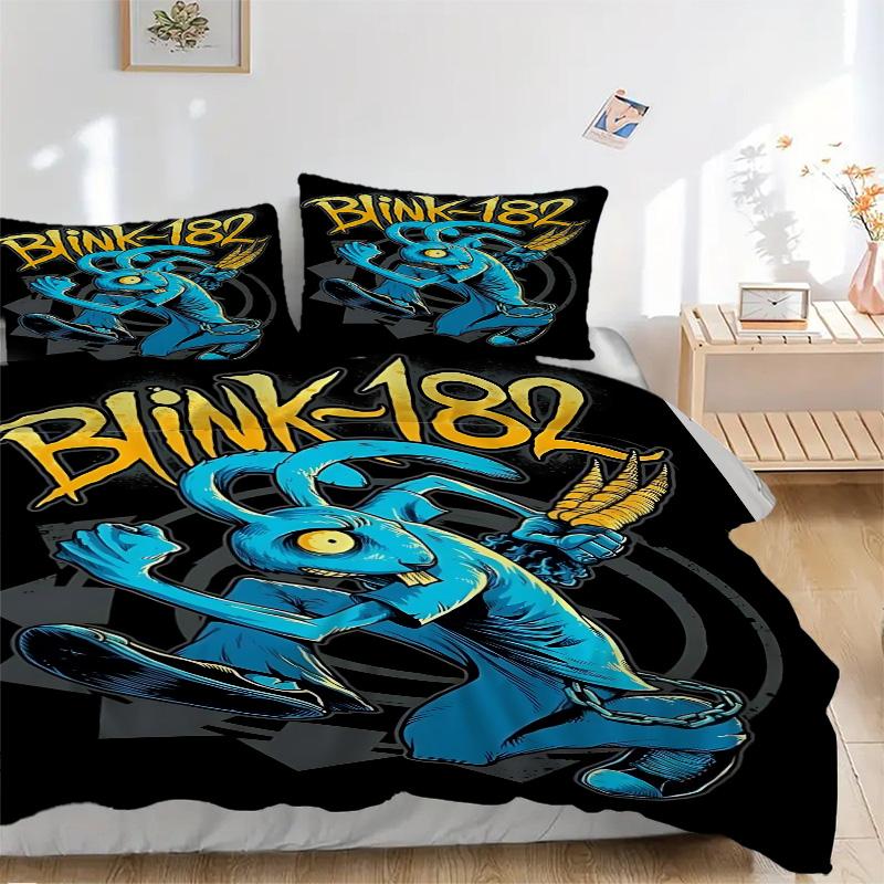 Blink182 Alien Skateboard Print 3Pcs Bedding Setduvet Cover With 2 Bedropillowcase Home Birthday Gift