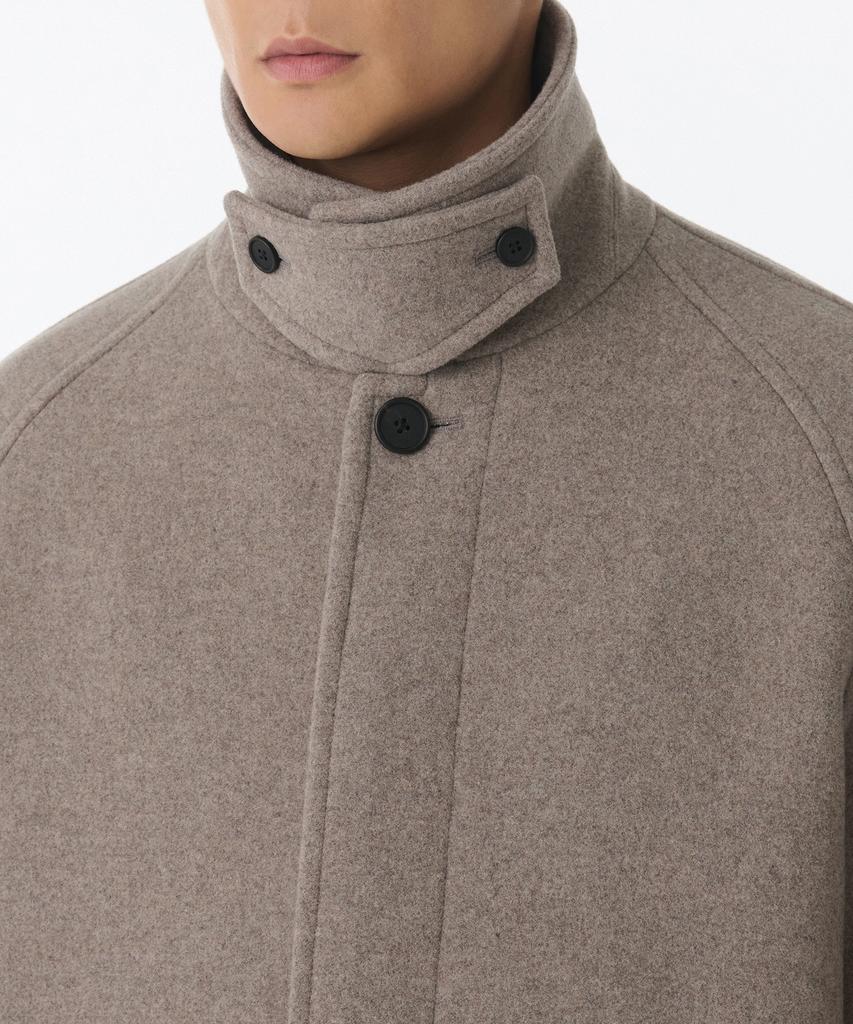Musinsa Standard Cashmere Blend Oversized Balmacaan Coat [Mocha]