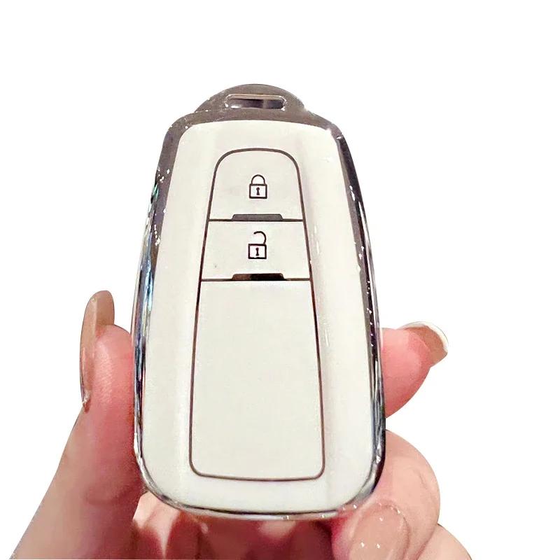 UWSY2 TPU Car Key Case For Toyota Camry CHR Prius Corolla RAV4 Prado 2017 2018 (2-BTN 3-BTN)