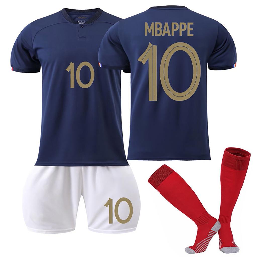 Комплект детского футбольного тренировочного костюма 22/23 France Home Jerseys