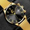 Fashion Mens Watches Luxury Stainless Steel Calendar Quartz Wrist Watch for Men Business Casual Clocks