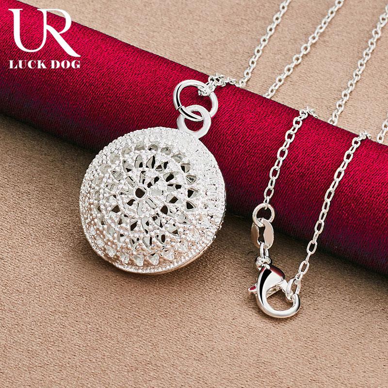 Ожерелье с круглой подвеской из стерлингового серебра 925 пробы 18 мм, модные свадебные украшения