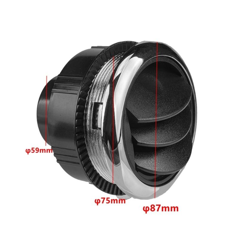 Универсальный круглый вентиляционный выход кондиционера - для автодома, автобуса, лодки, яхты, автомобильного кондиционирования