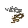Fashion Vintage Men Brooch Suit Coat Collar Pins Metal Dragon Badge Legend Animal Lapel Pins