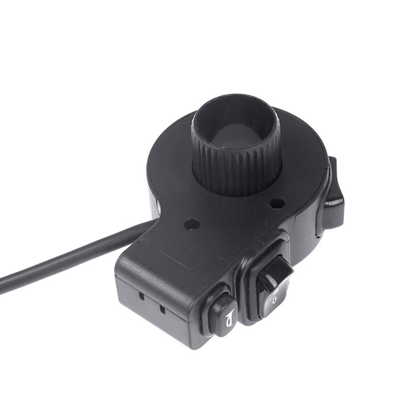 Переключатель управления 3-в-1 - Водонепроницаемая кнопка на руле для сигнала/света/поворотников Универсальная запчасть для электровелосипеда 12В-48В