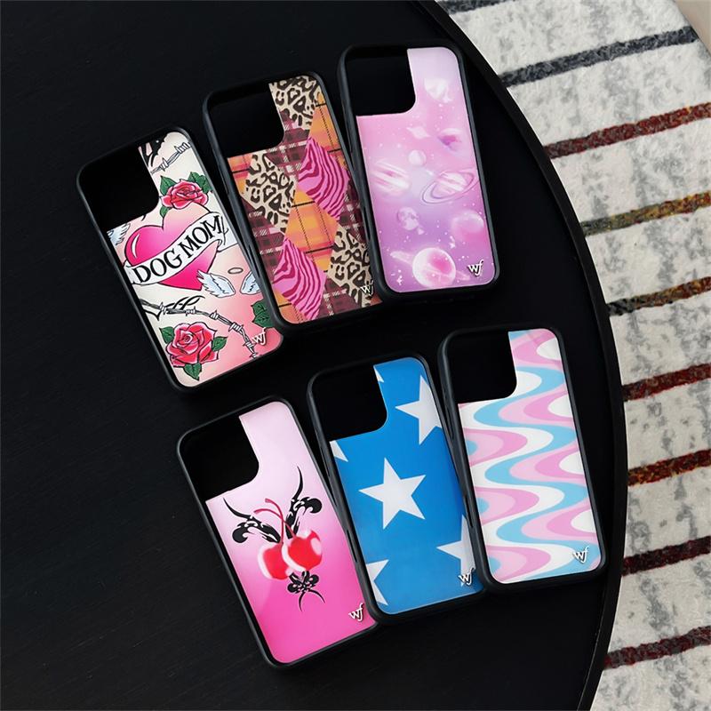 Чехол wf Wildflower Nessa Barrett для iPhone 12 13 14 15 16 Pro Max Plus 17 Pro Max wf Роза Вишня Звездная Пыль Тату Чехол для Телефона