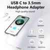 1-2Pcs Type C To 3.5 Mm Aux Adapter Jack Audio Cable for Huawei Xiaomi Redmi POCO Sumsang Aux Cable for iPhone 16 15 Serives