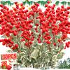 Christmas Red Berry Articifial Flower DIY Wreath Holly Leaves Branch Xmas Tree Home Decor Ornaments Packaging Gift Wholesale