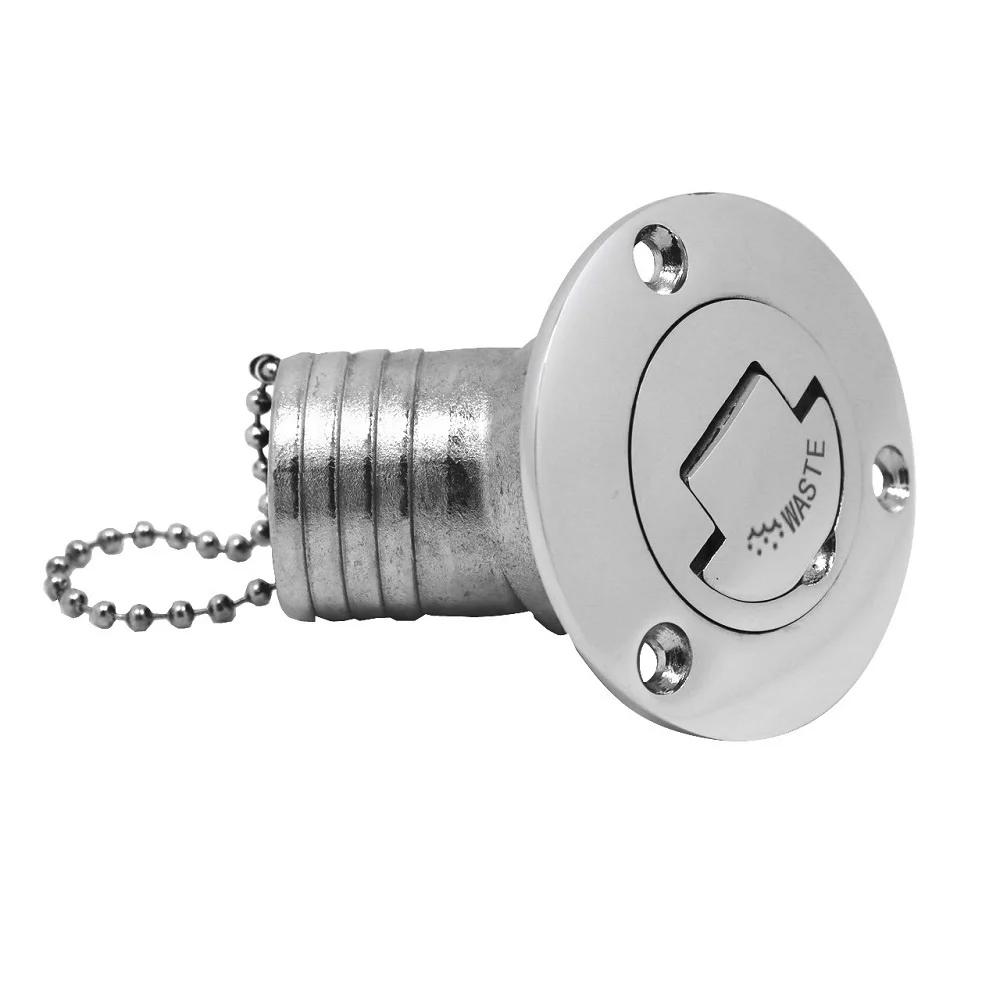 1.5" 38mm/2" 50mm Deck Filler With Key GAS DIESEL FUEL WASTE WATER NO LOGO Marine Boat Hardware Deck Filler Caps Stainless Steel