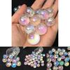 Colorful Electroplated White Rainbow Crystal Ball Perfect For Reiki Healing And Home Decor