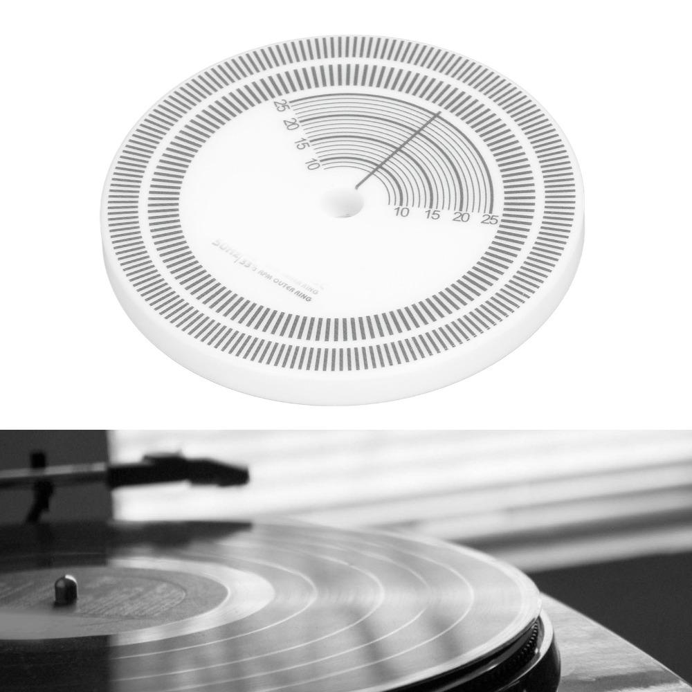 33RPM Compatible Stroboscope Mat Acrylic Calibration Tachometer Phono Accessory For Turntable