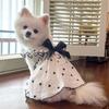 Cotton Summer Dog Princess Dress Bow Heart Puppy Clothing Fashion Cat Dog Costume  for Small Dogs