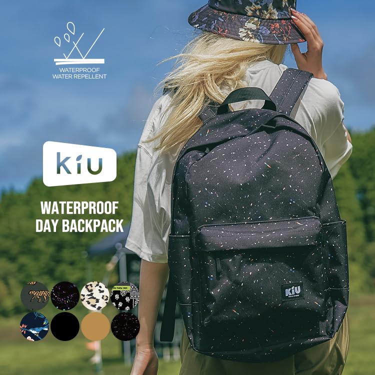KiU Waterproof Day Backpack WP DAY BACKPACK wpc Water Repellent 16L Sturdy Durable Long Lasting Multiple Storage Many Pockets PC Pocket A4 Large