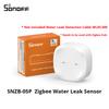 SONOFF SNZB-05P Zigbee 3.0 Датчик протечки воды Обнаружение утечек и капель Оповещения в реальном времени Поддержка Home Assistant Google Alexa