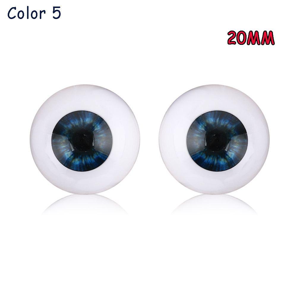 20mm 22mm 24mm Funny Accessories Real Like Baby Toy Eyeballs Half Round Hollow Realistic Dolls Eyes