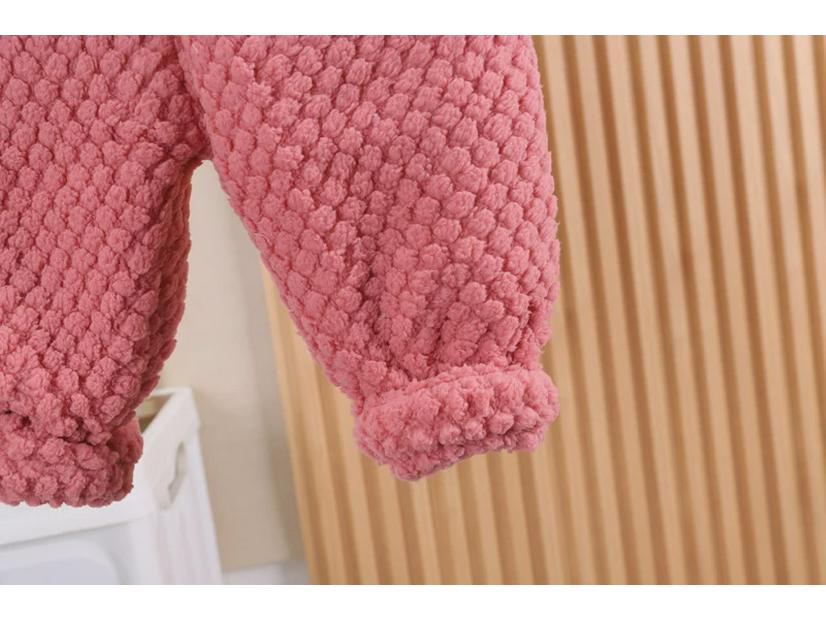 Уютная фланелевая зимняя пижама для девочек - теплый и мягкий детский комплект одежды для сна