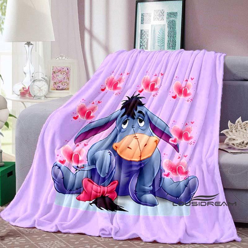 New 2026 (Eeyore) Cartoon Cute Pattern Blanket, Suitable for Sofas, Bedrooms, Offices, Naps, The Perfect Gift.