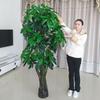 Большое искусственное Денежное дерево, Комнатное растение в горшке, Искусственная зелень для гостиных