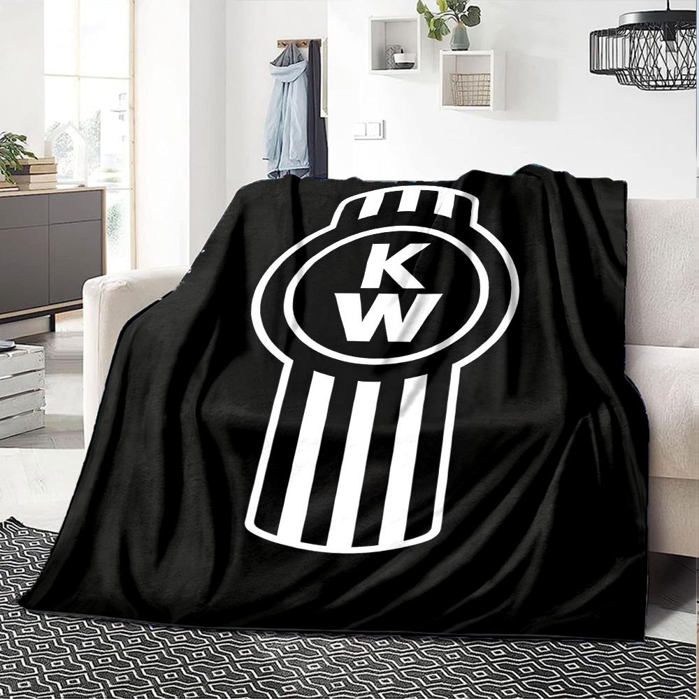 Kw Knob Icon Flannel Blanket Super Soft Warm Cozy Blanket For Sofa Bed Office Travel Allseason Home Decor Gift