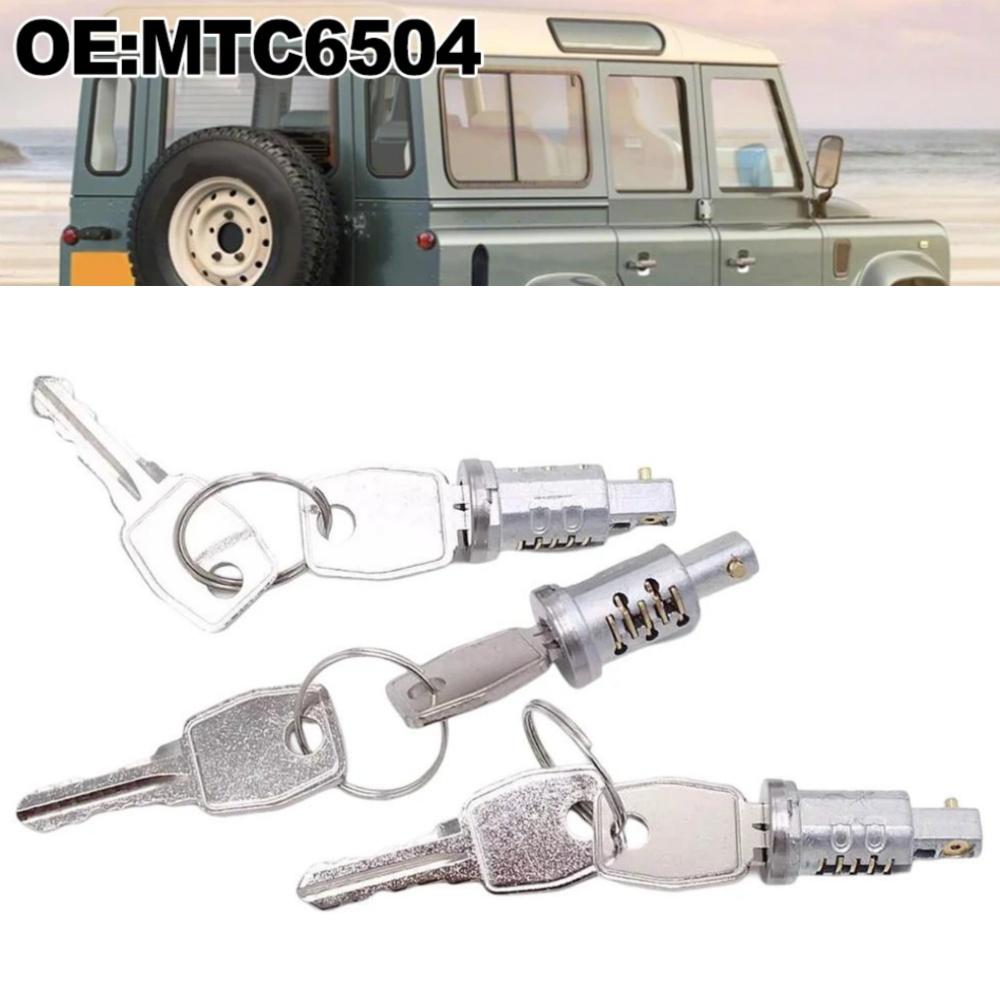 Door Lock Barrel Set + Keys MTC6504 For Land Rover Defender 90/110/130 1990-2002
