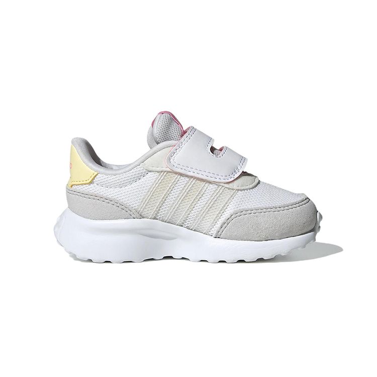 Adidas Neo Run 70S Ac Synthetic Leather Comfortable Durable Low-Top Sports Casual Shoes Baby Sneakers White Gray GW1485